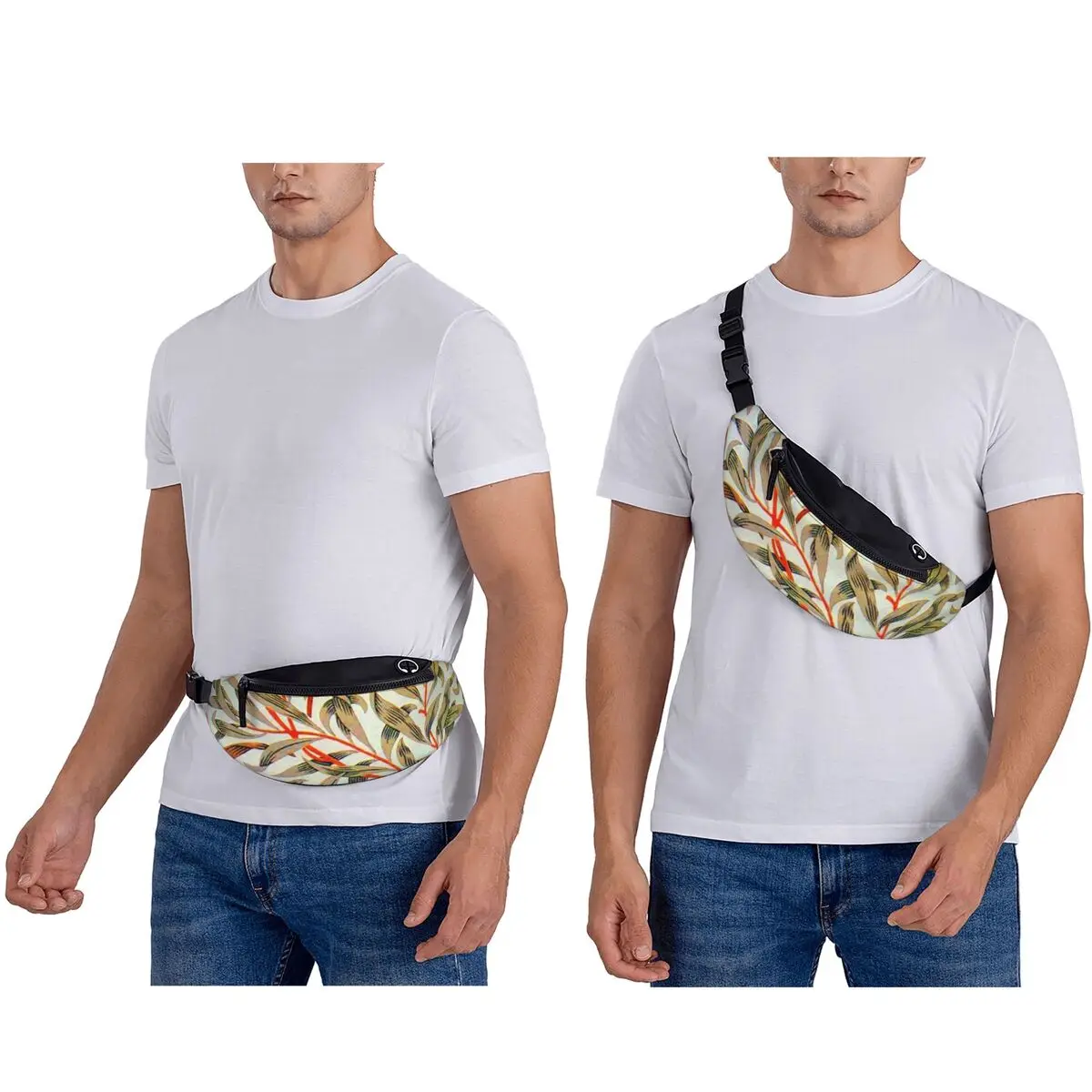 William Morris Bullerswood Waist Bag for Women Men Crossbody Fanny Pack Running Phone Money Pouch