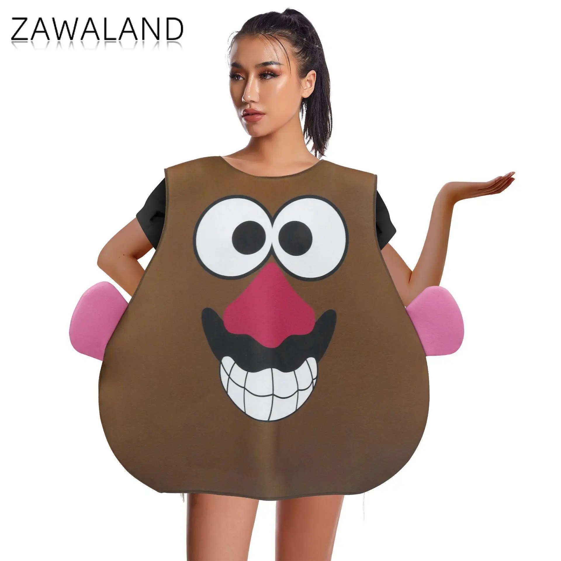 Zawaland Funny Poop Halloween Costume Adult Kid Sponge Stool Disguise Suit Carnival Party Clothes Child Performance Show Outfit