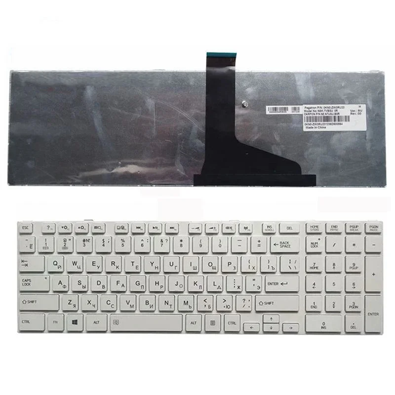 US/UK/RU/SP/FR/AR/JP Layout Laptop Keyboard For Toshiba Satellite C850 C855 C855D C870 C870D C875D Notebook Replacement Keyboard