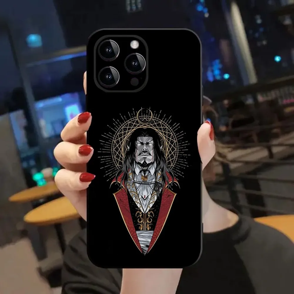 C-Castlevania  Phone Case For Apple iPhone 15,14,13,12,11,XS,XR,X,8,7,Pro,Max,Plus,mini Silicone Black Cover