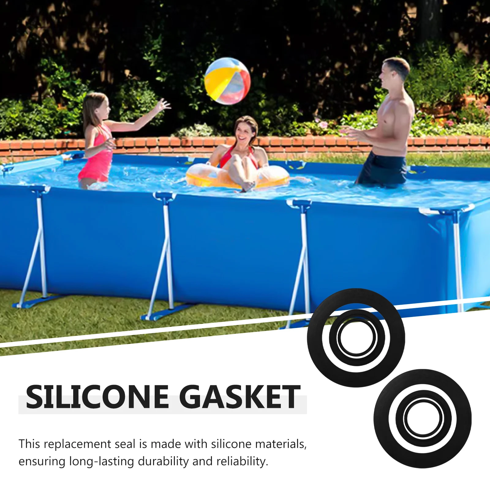 

6Pcs Pool Plunger Valves Washer Replacement Parts Versatile Option Long-Lasting Durability Compatible Washer Accessory