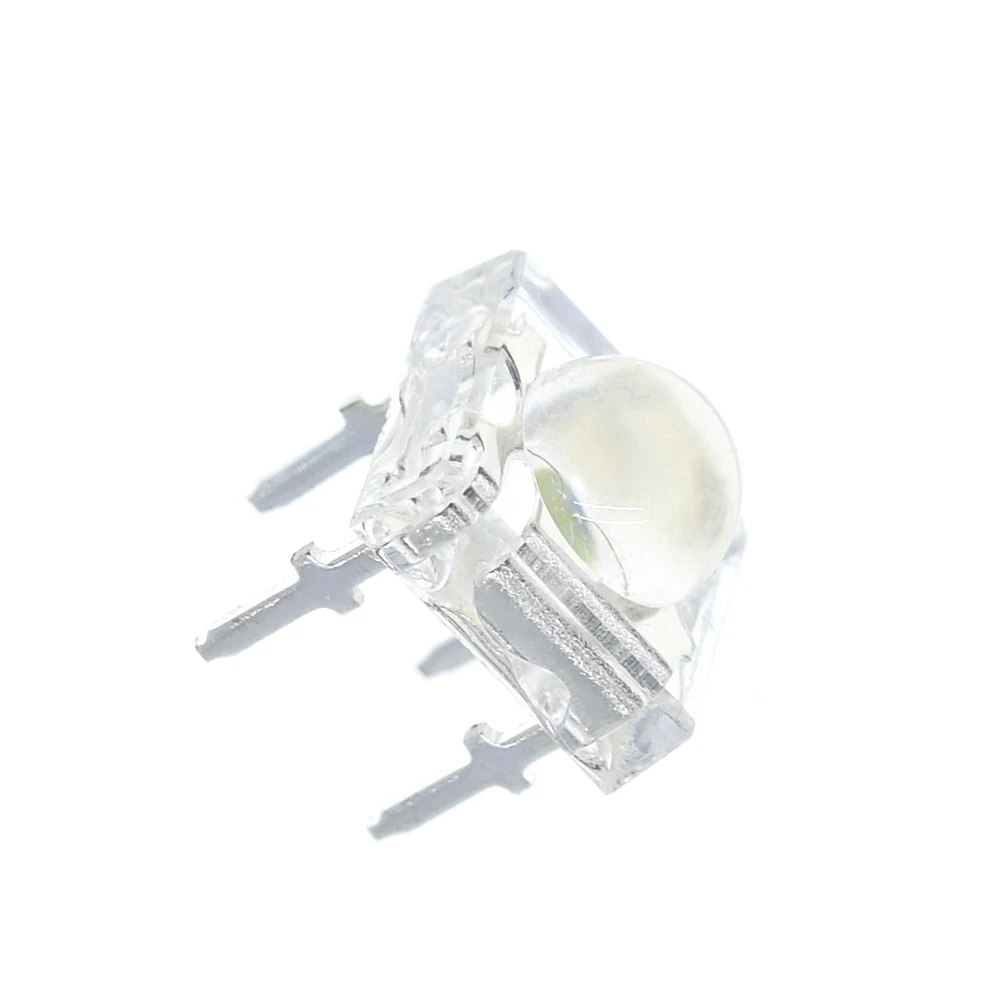 10Pcs 5mm F5 Piranha LED White RED Orange Amber Clear 5mm LED Diode Light-Emitting-Diodes 4-pins Piranha LED Diodos Brightness image 3