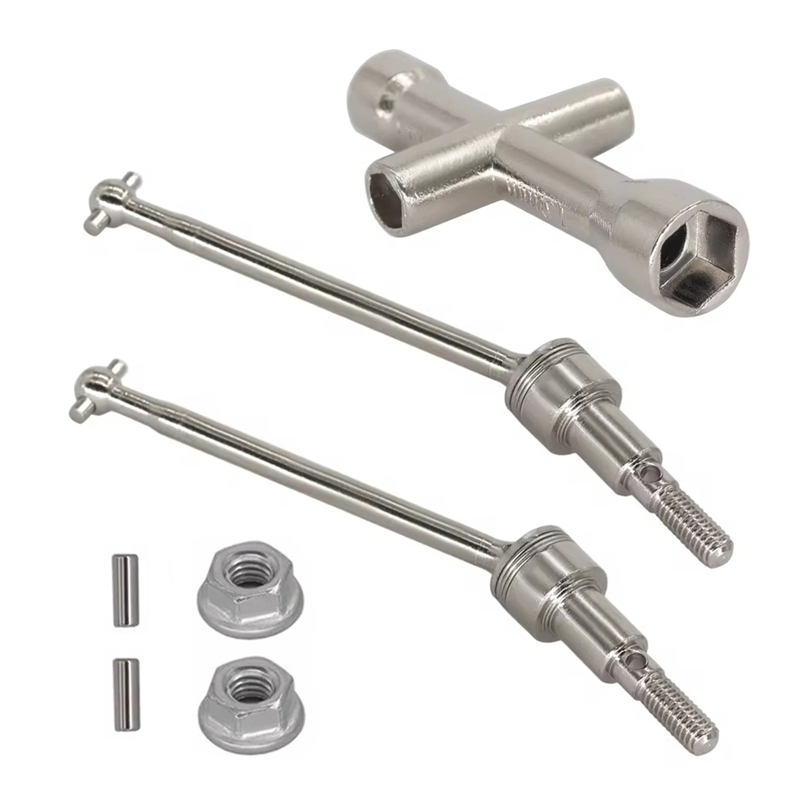 

Brushless 16101 Pro 16102 Pro 16103 Pro Metal Front Rear Drive Shaft CVD Dogbone for 1/16 RC Car Upgrade Parts Accessories