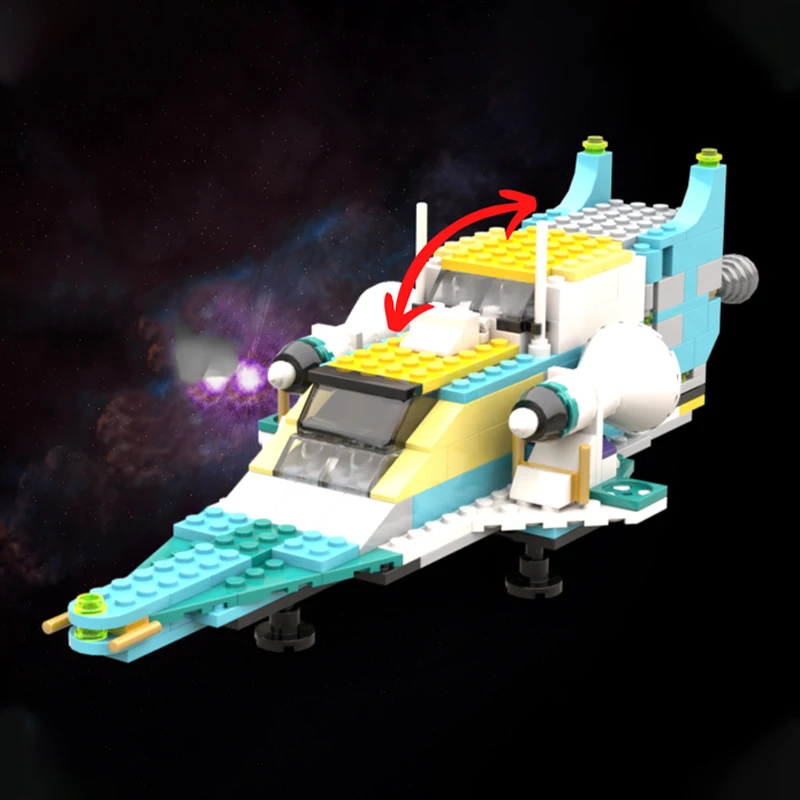 

303 шт. MOC Galaxy Explorer, классические строительные блоки, рождественский подарок, вдохновляет неограниченное количество креативных строительных наборов