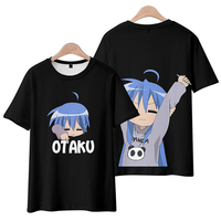Anime Lucky Star Otaku Cosplay T-shirts Cute 3D Lzumi Konata Print Cartoon Tees Summer Men Women Harajuku Casual Street Y2k Tops
