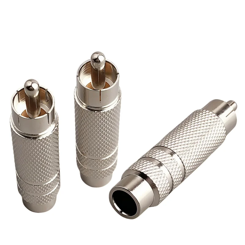 1PCs RCA Male to 6.35mm Female Mono Adapter RCA to 6.35 Audio M/F Connector 1/4 Inch TS Female to RCA Male Adaptor Sliver