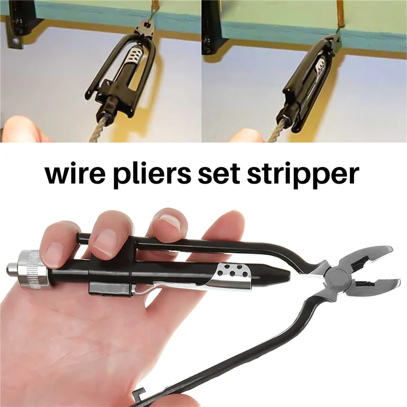 

AT14 6inch Aircraft Safety Wire Twisting Pliers Set Lock Twist Twister Tool / 15M Roll 0.7mm Stainless Steel Safety Lock Wire