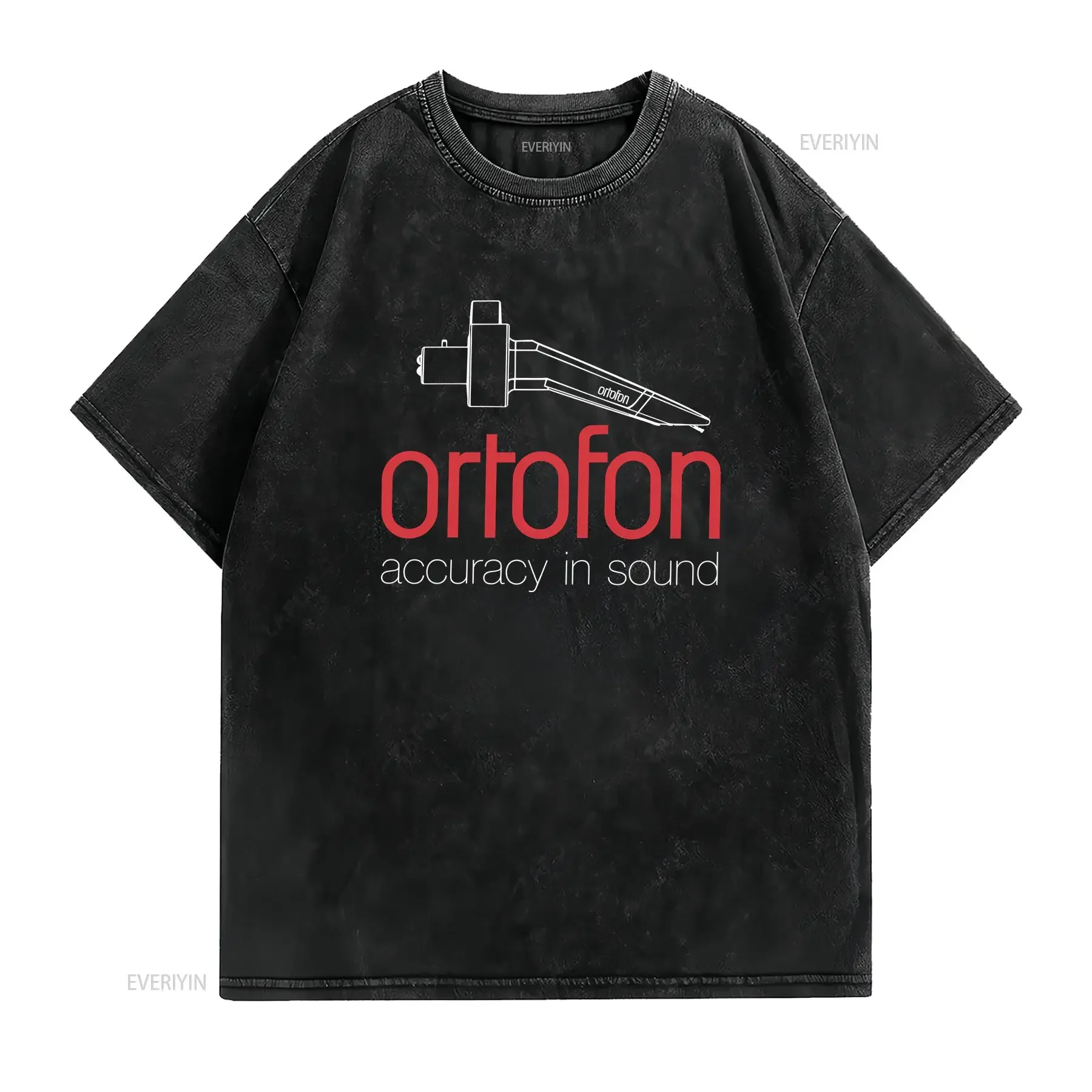 ORTOFON Cartridge Accuracy in Sound T Shirt Music Lover VARIOUS COLORS vintage Washed fashion Stylish Comfortable Slightly