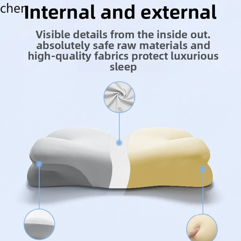 HXL cervical pillow, shaped pillow for sleep aid, neck support pillow, slow rebound memory foam pillow