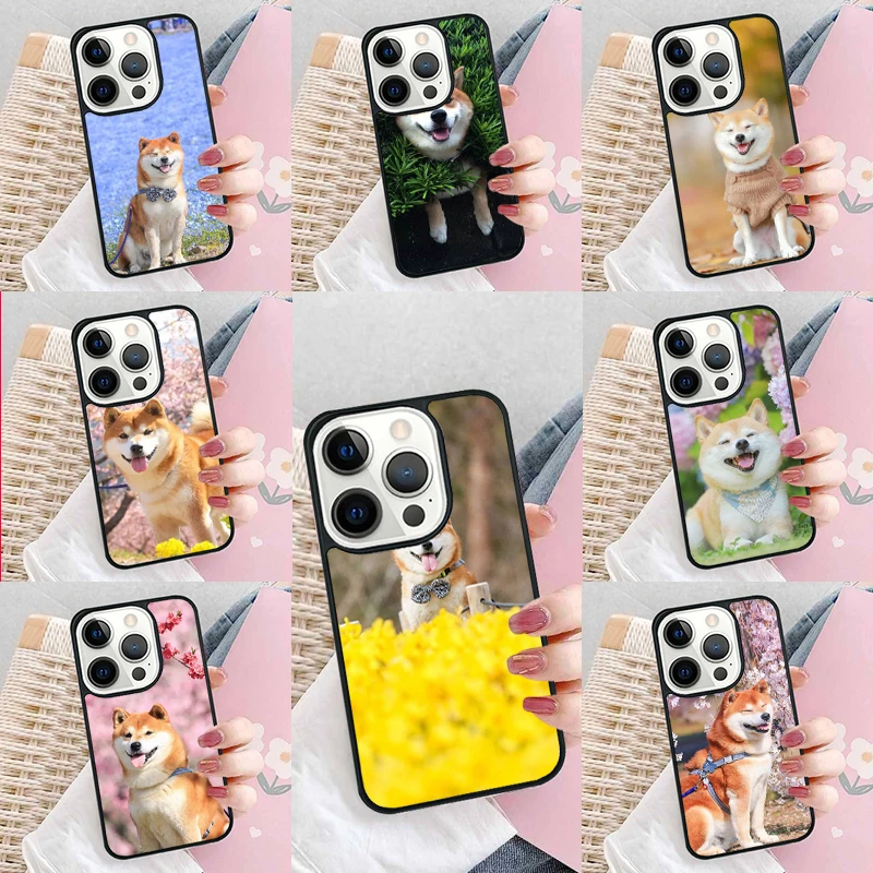 Animal Akita Dog Soft Phone Case Cover for iPhone 16 Promax 15 Pro 13 14 Plus 11 12 Mini XR XS MAX Coque