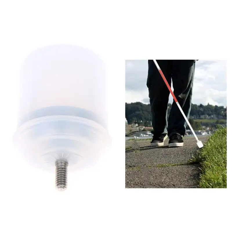 1Pcs Wear Resistant Adjustable Rolling Cane Tip Anti Skid Blind Walking Stick Protection Head for Blind People Daily
