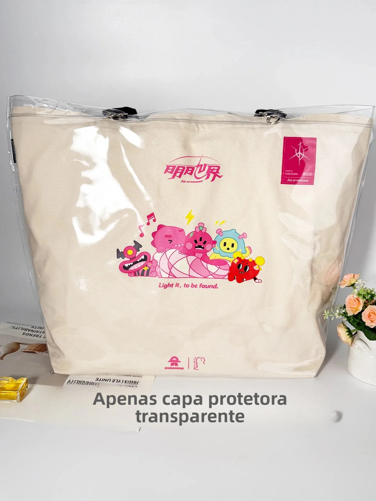 透明-pvc-保護カバー-トートトートキャンバスバッグ用-防水防塵改造バッグ-日常保護収納バッグ