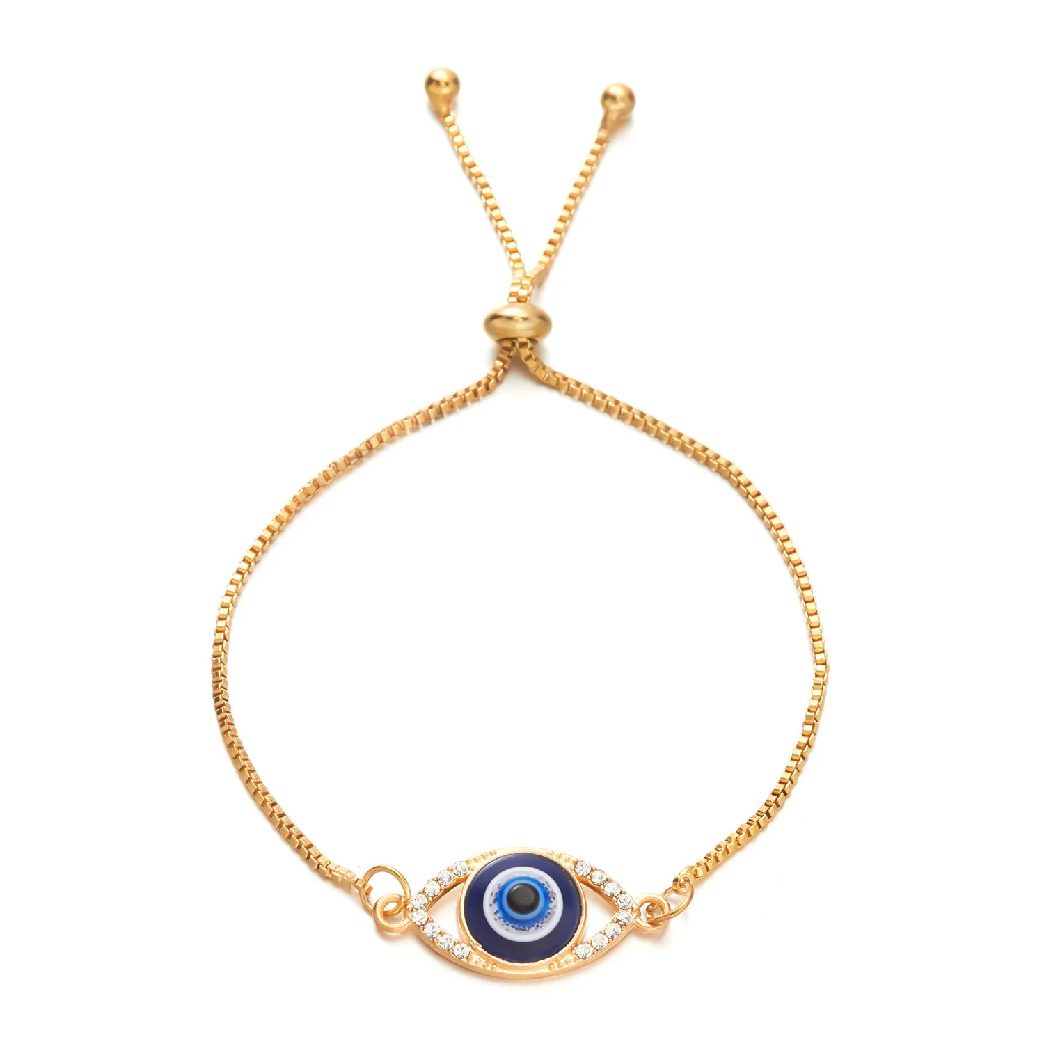 Pull the Evil Demon Eye Bracelet Hollow Eye Diamond Bracelet