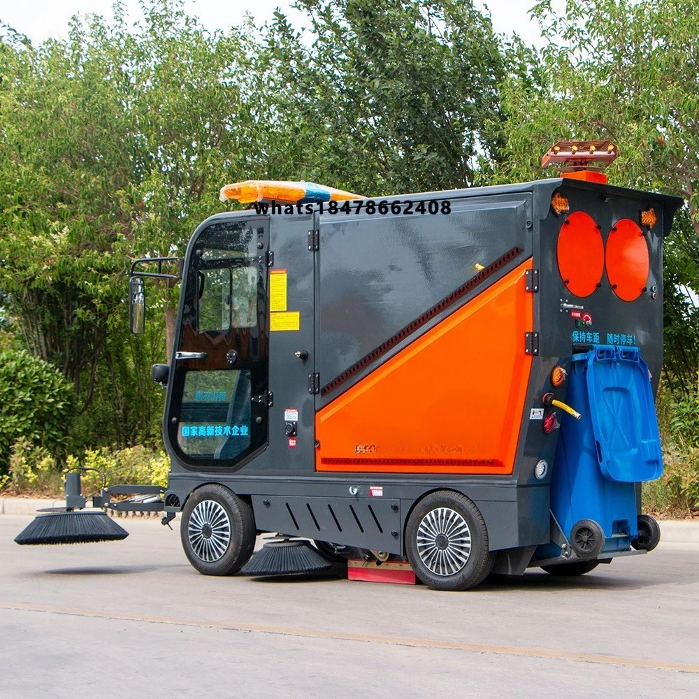 Promotional Items Electric Floor Sweeper Heavy Duty Cleaning Machine Plastic Provided Road Cleaner Sweeper Machine