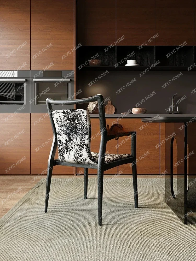 ss Medieval Mantis Chair Backrest Book Tea Chair Master Restaurant Box Solid Wood Dining Chair