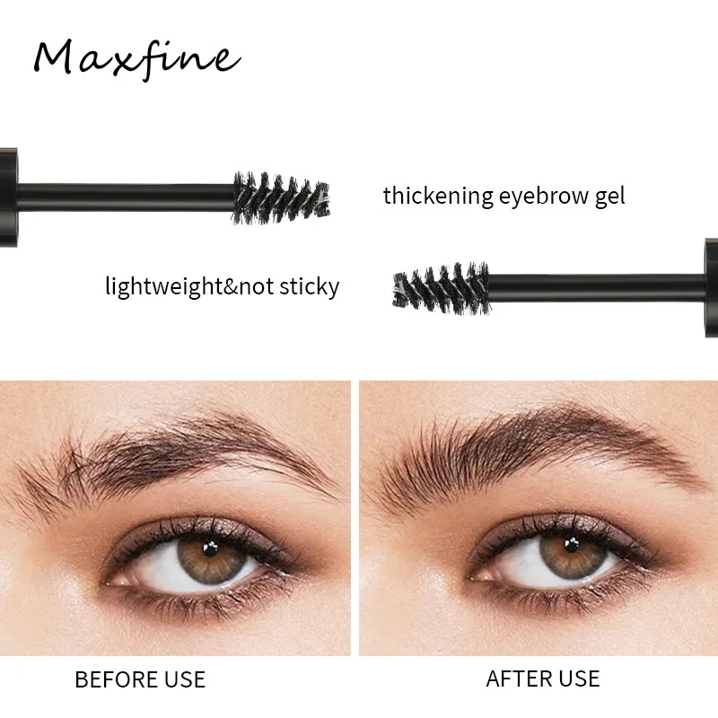 Gel à sourcils Transparent imperméable et résistant à la sueur, crème coiffante tridimensionnelle longue durée et sans perte