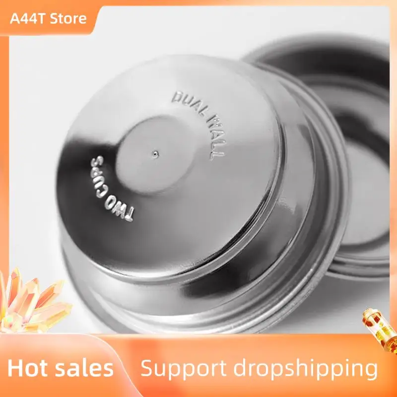 A44T 8PCS Stainless Steel 58Mm Coffee Tea Filter Basket For Espresso Coffee Machine Accessories Pressurized Powder Bowl