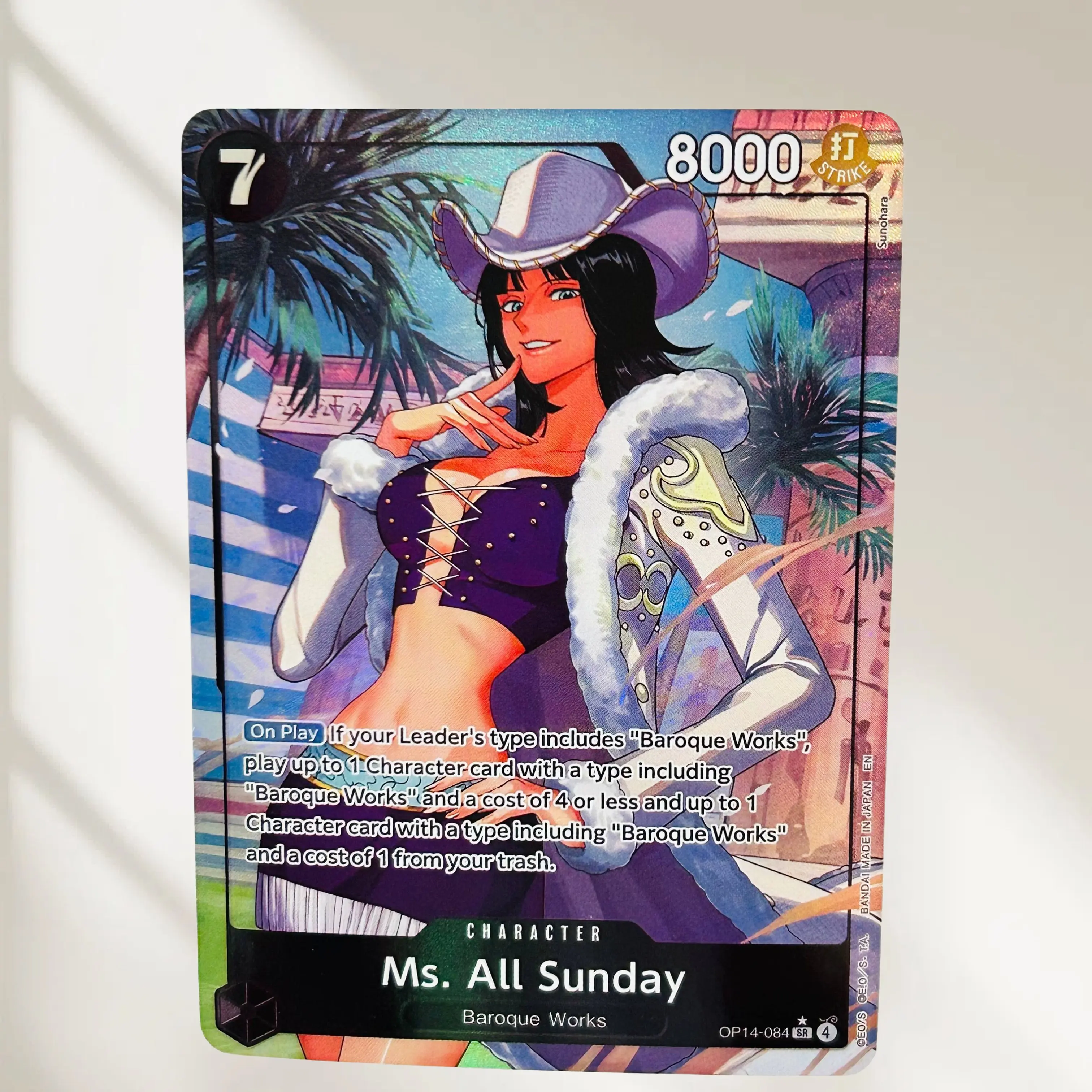 DIY One Piece 9pcs Crocodile Law Yamato Mihawk Hancock Holographic Texture Cards English Version Classic Anime Collectible TCG view 5