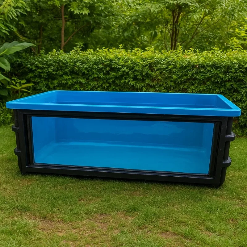 Acrylglasfenster, Glasfaser, Glasfaserverstärkter Kunststoff, lebender Fisch, Koi-Teichbehälter für die Aquakultur im Innen- und Außenbereich