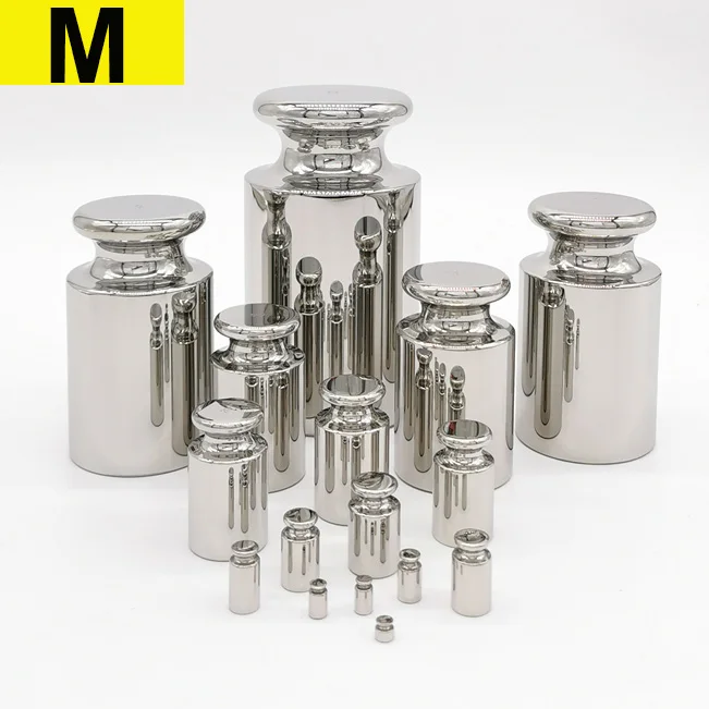 1pcs 1g-20kg M grade Stainless steel chrome plating Milligram Calibration Weight Set For Electric scale Balance Test 0.1g~1g