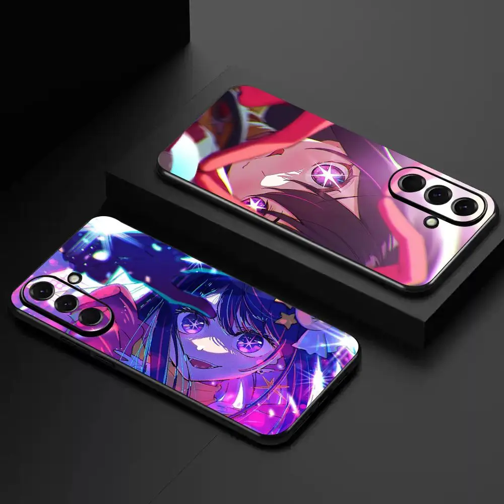 Hoshino Ai cute design ins Phone Case For Samsung Galaxy A57 A37 A27 A17 A16 A26 A36 A56 Plus Ultra Fold A Soft Black