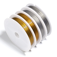 SAUVOO 1Roll Stainless Steel Bead Wire 0.3-1mm Beading Cord String Craft Bailing Sculpting Wire For Jewelry Making DIY Handcraft