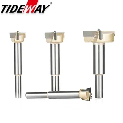 Tideway Forstner Boring Drill Bits Tips Woodworking Tools Set Wood Self Centering Tungsten Carbide Hole Saw Cutter