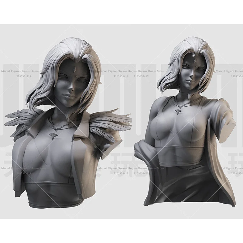 

1/16 1/10 Масштаб Ворон Рэйчел Молодежный Титан Волшебная Мощная Девушка DIY Самособранная GK 3D Смола Неиспанный Белый Бюст Куклы