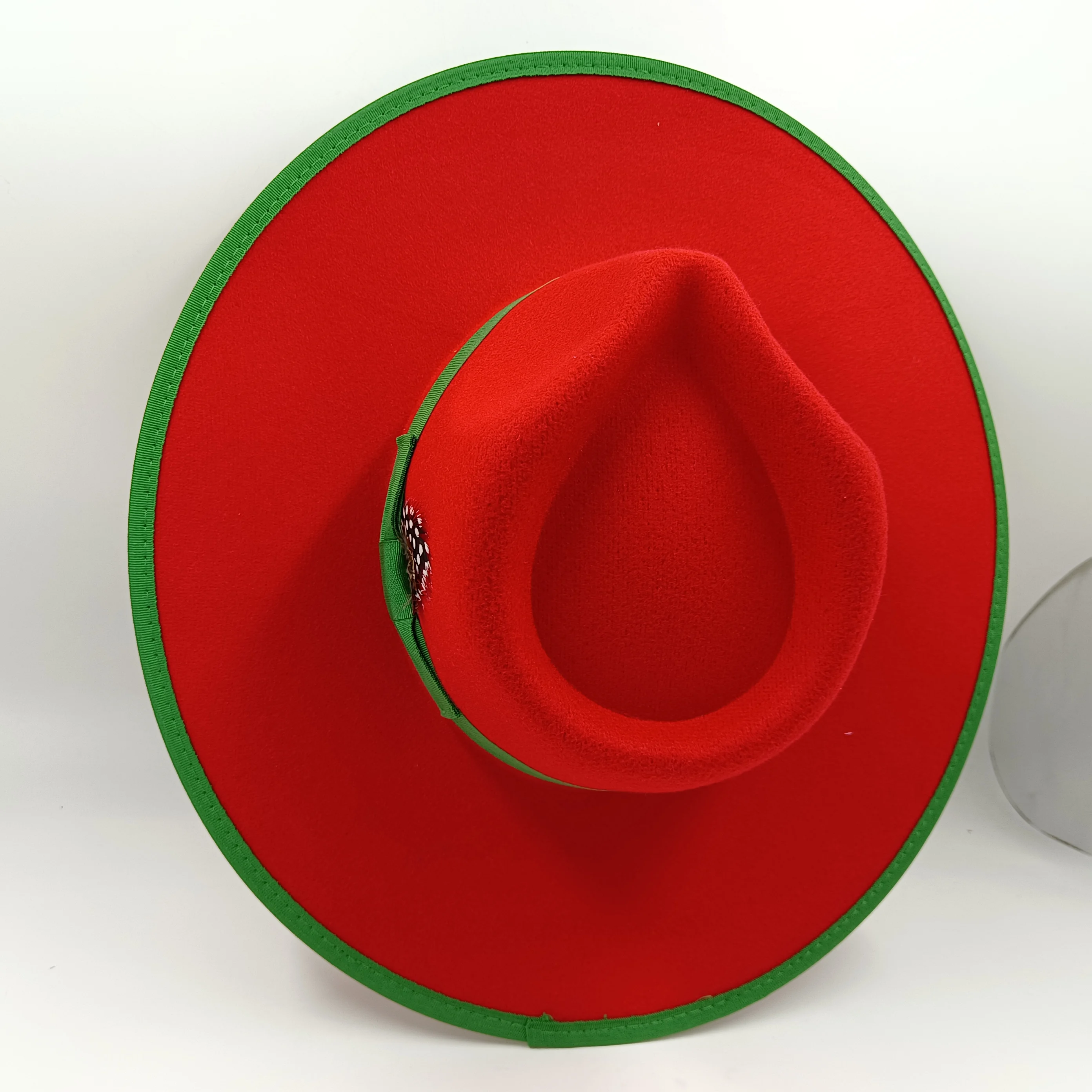 wide brim fedora diamond hat large brim women hat men unisex bowknot jazz hat for men and women wholesale price cowboy hat