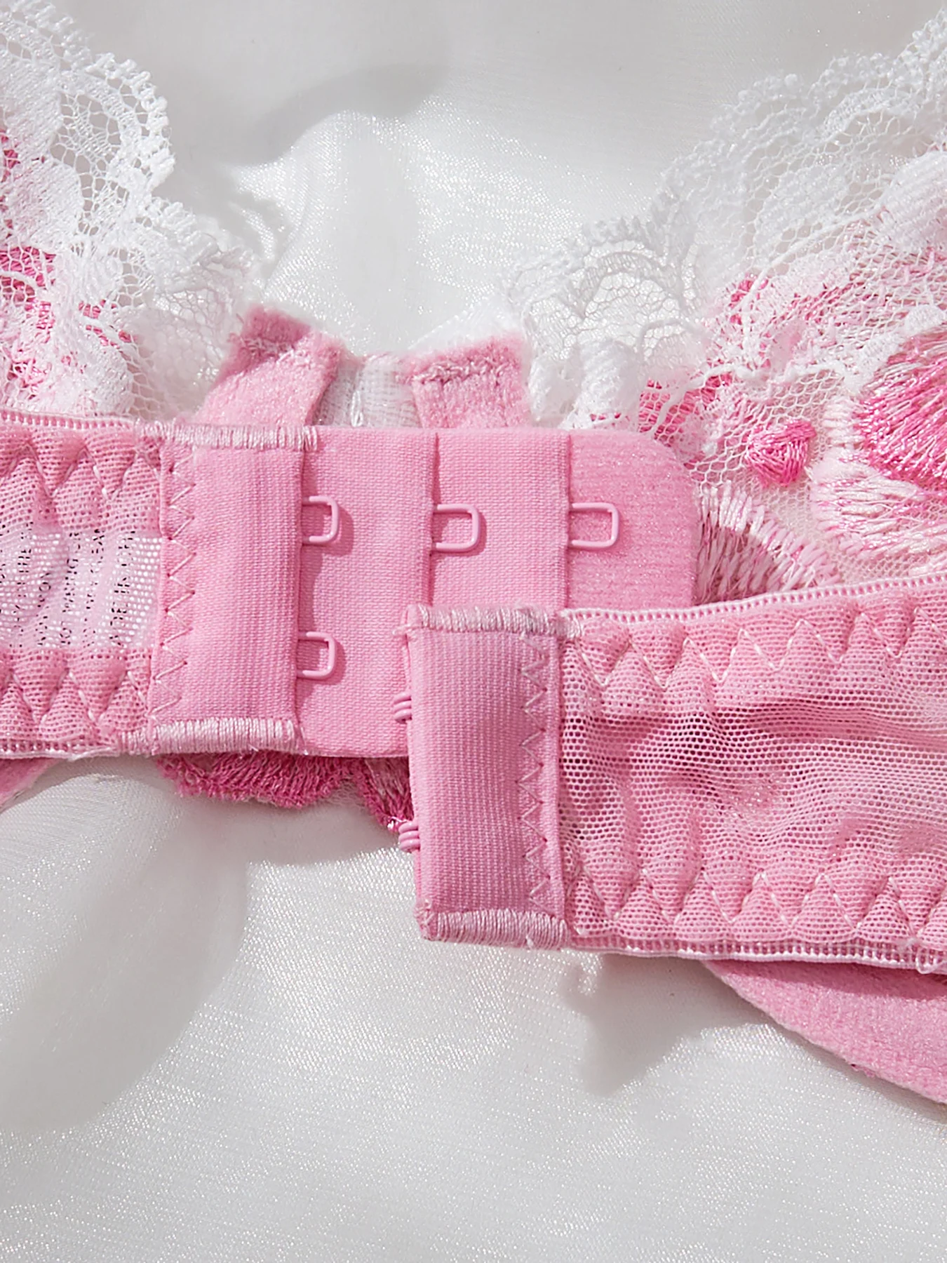 밤에 입는 아름다운 섹시한 여성용 2피스 꽃 자수 속옷 섹시한 에로틱 란제리 세트