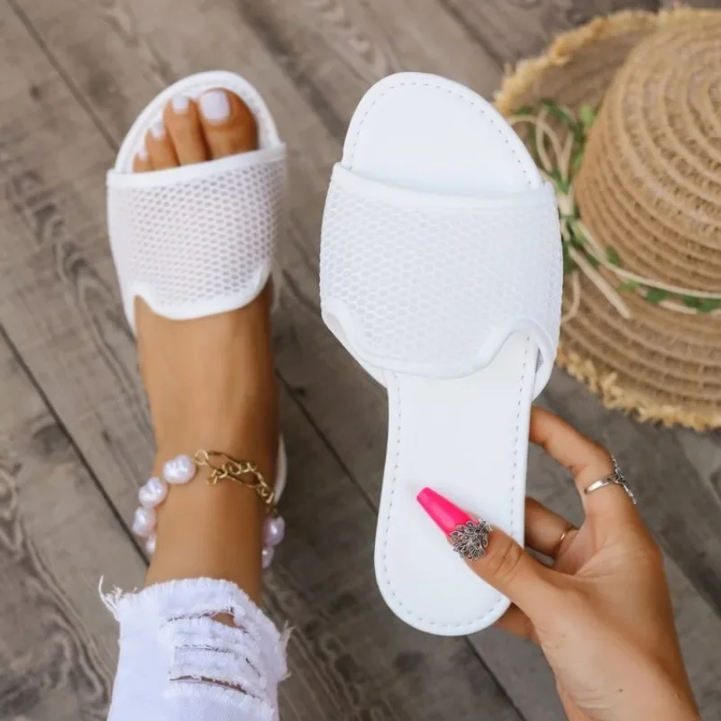 Sandals Women Elastic Force Summer Shoes Women Flat Sandals Casual Indoor Outdoor Slipper Summer Sandals for Beach Zapatos Mujer