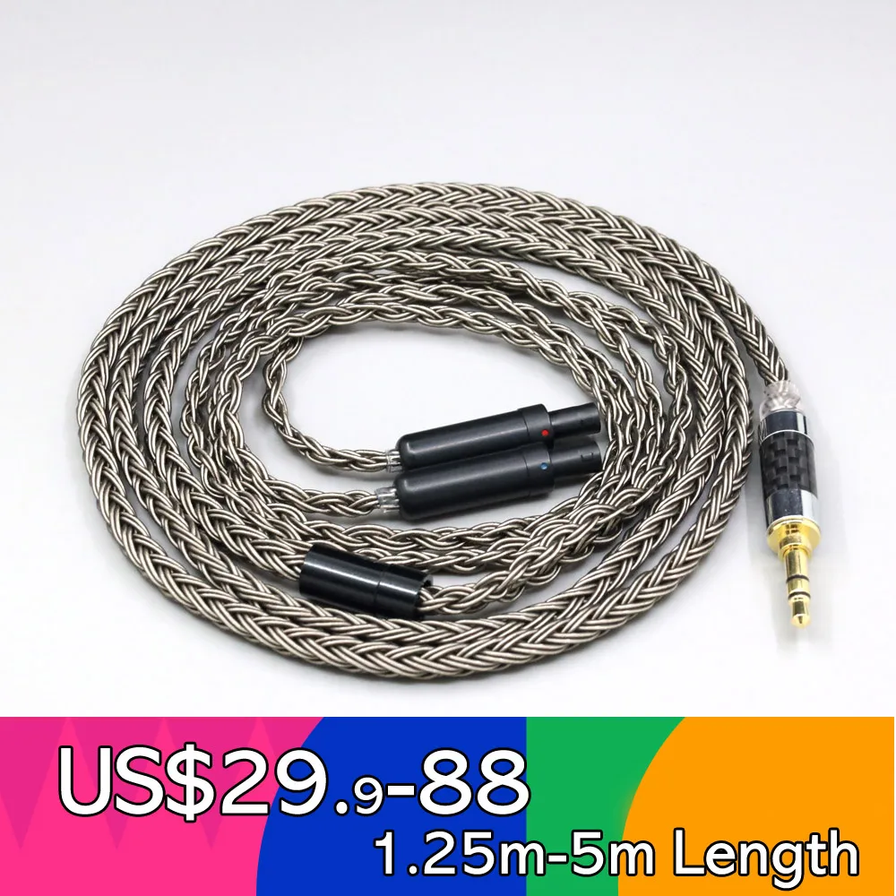 

16 Core Grey Earphone Cable For Sennheiser HD800 HD800s HD820s HD820 Dharma D1000 Headphone LN008453