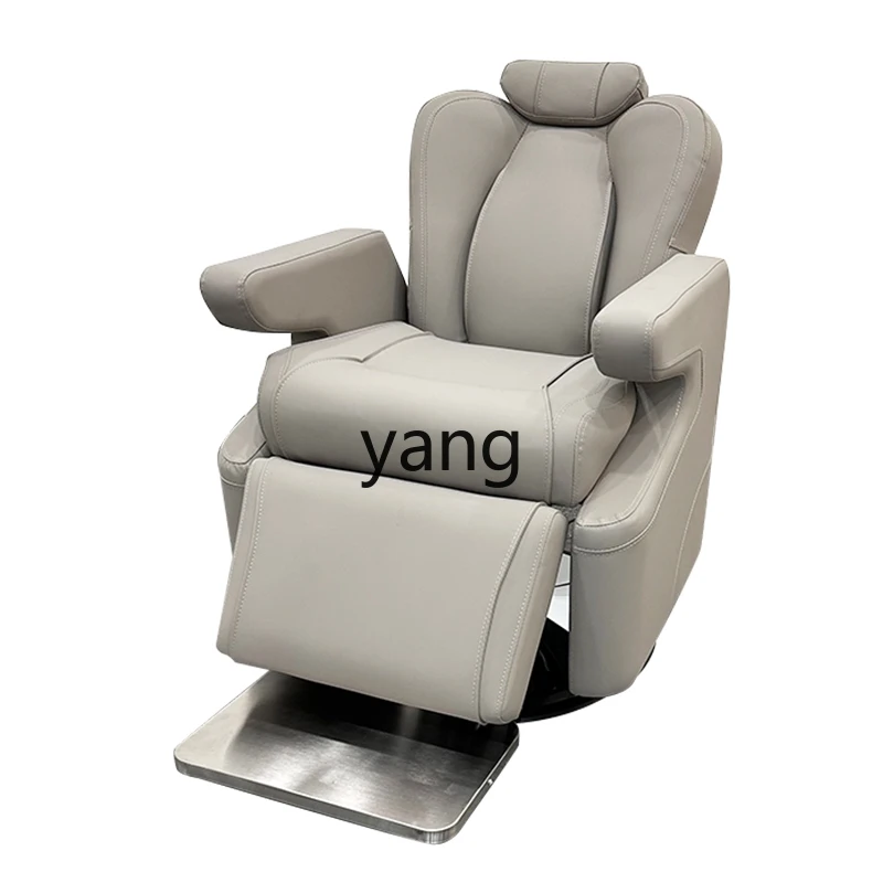 LHH reclining lift electric hair salon chair high-end hair cutting large chassis chair