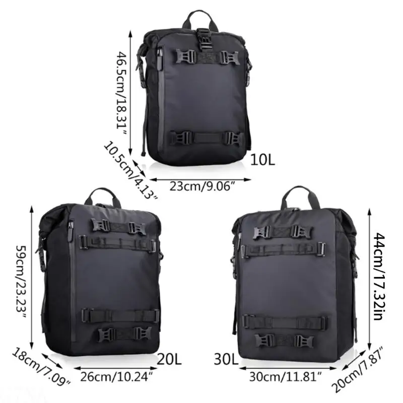 G7NA Wasserdichter Rucksack Hecktaschen Rücksitztasche Hecktasche Roller Gepäck – Detail 6