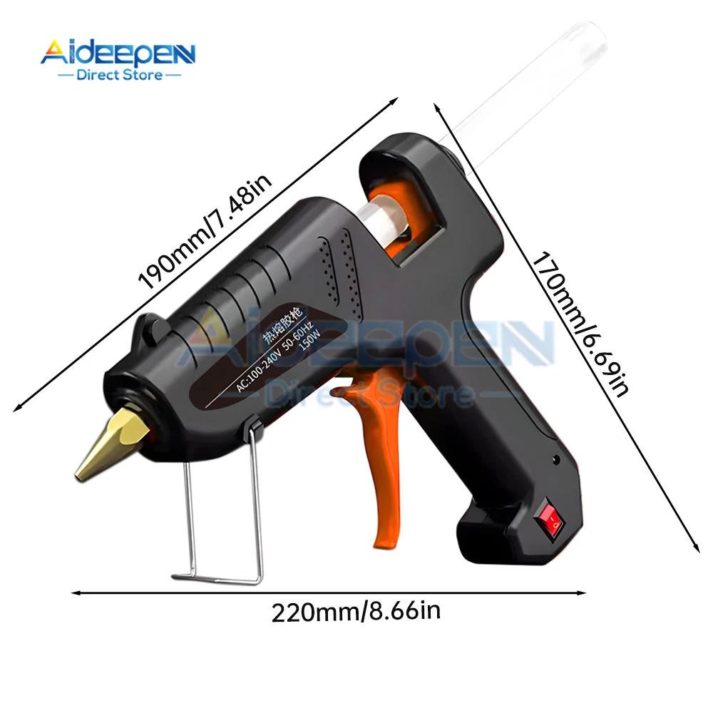 110V 220V 150W Hot Melt Glue Gun Household Industrial Mini Guns Electric Heat Temperature Tool Use 11mm Glue Sticks EU/US Plug