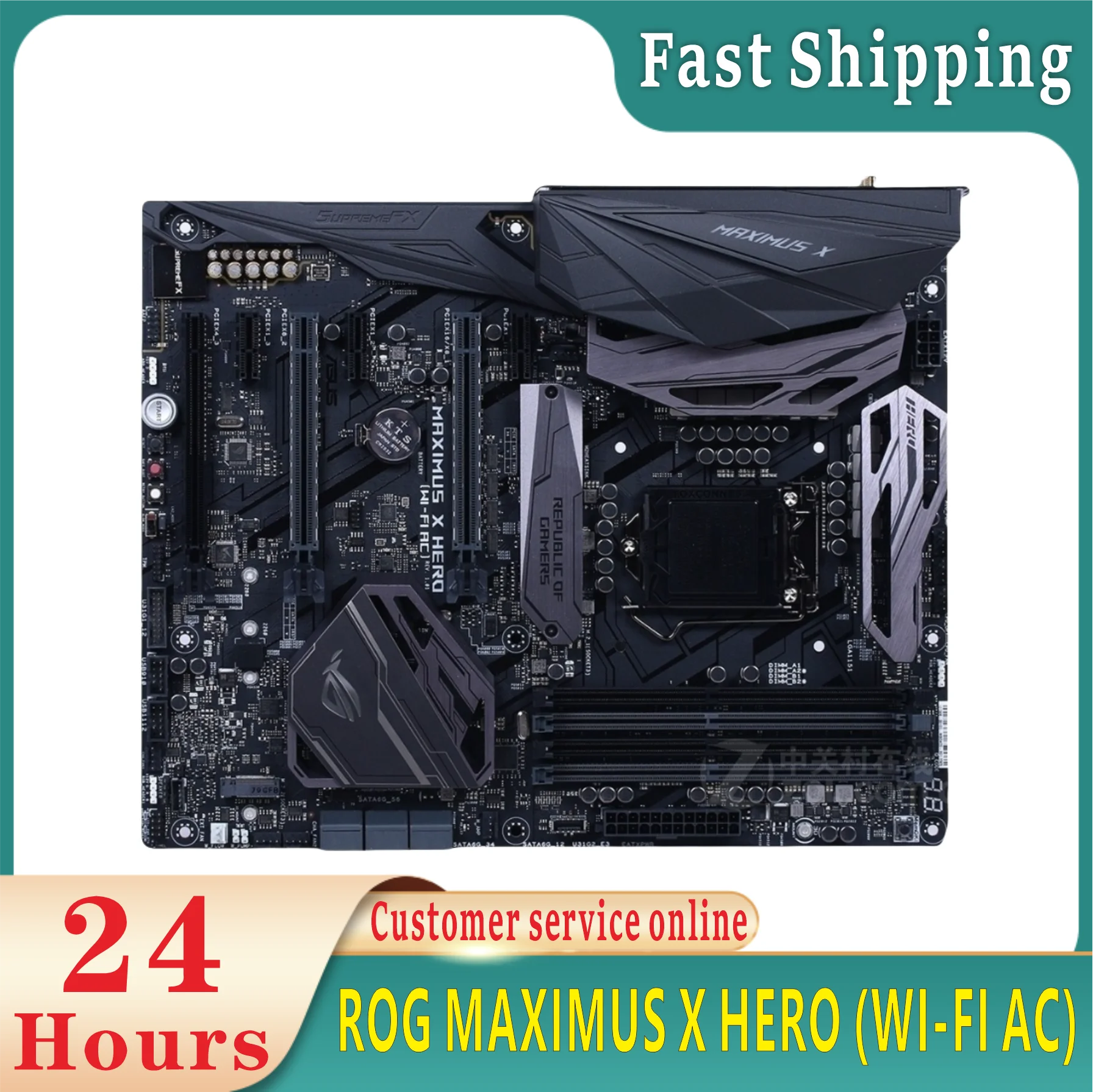 ROG MAXIMUS X HERO (WI-FI AC) board Intel Z370 supports i5-9400F i5-9600K i7-9700K CPU DDR4 NVME M.2 LGA1151 board