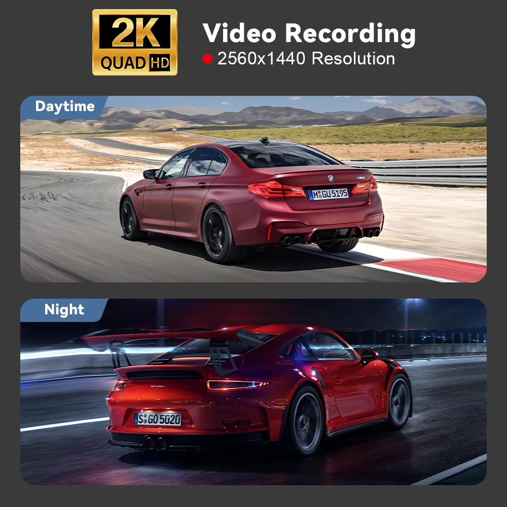 2.5K WiFi Dash Cam with APP & GPS 2