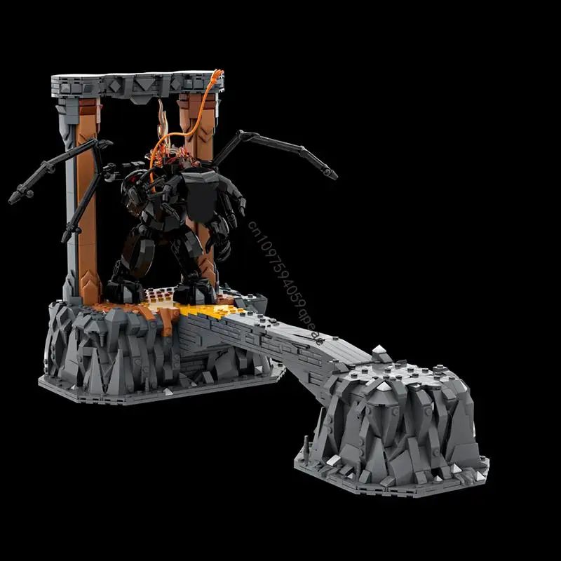 ใหม่ 1863 ชิ้นที่มีชื่อเสียงแหวนภาพยนตร์ซีรีส์ Moc Balrog Gandalfd รุ่นปริศนาที่กําหนดเอง Diy ไอเดียสร้างสรรค์ของเล่นเด็กของขวัญวันเกิด