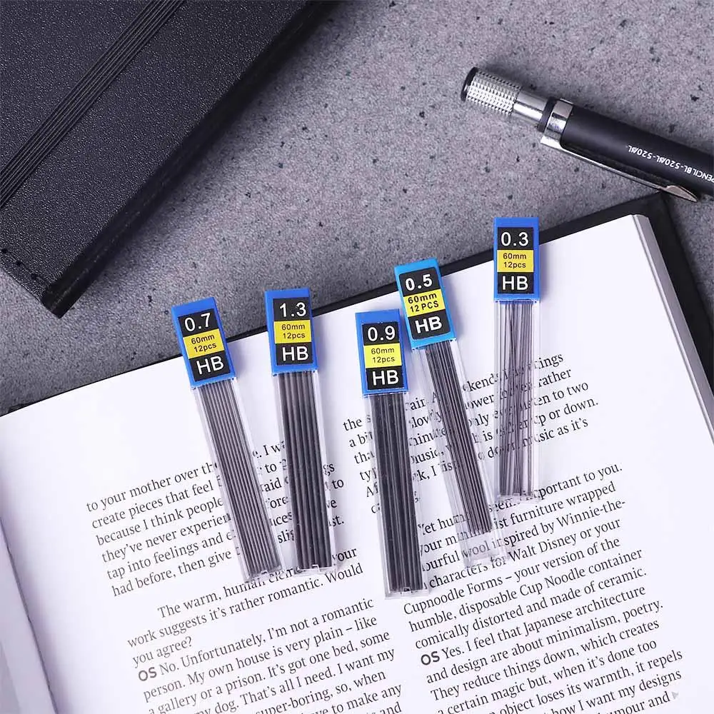 Drawing Student 0.3mm 0.5mm 0.7mm 0.9mm Mechanical Pencil HB Pencil Refills Pencil Refill Automatic Pencil Pencil Lead Refill