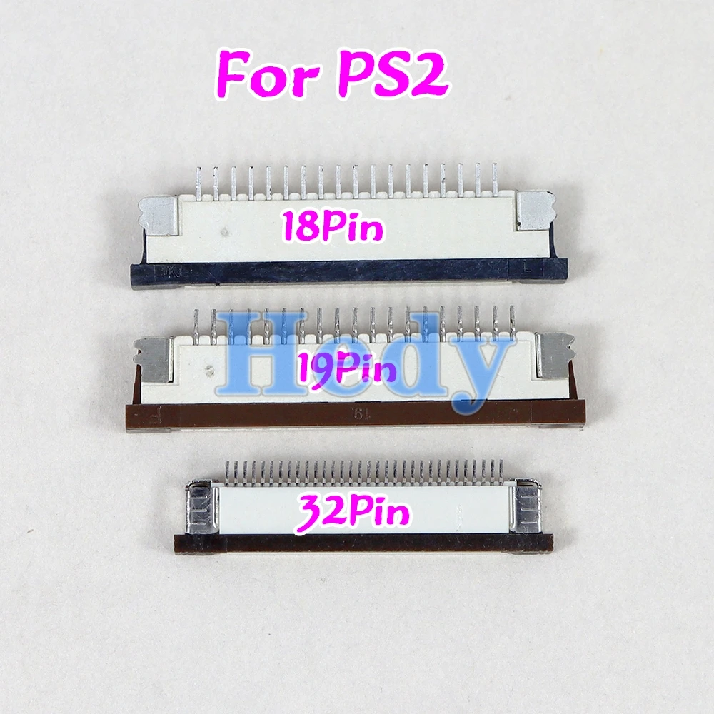 100 قطعة 18Pin 19Pin 32Pin زر فيلم المقبس ل بلاي ستيشن 2 PS2 تحكم فتحة ل PS2 18 دبوس 19 دبوس 32 دبوس أسود أبيض
