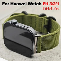 Nylon Strap For Huawei Watch Fit 4/4 Pro Smartwatch Sport Bracelet Soft Band For Huawei Fit 3/2/1 Corrra Watchband Accessories
