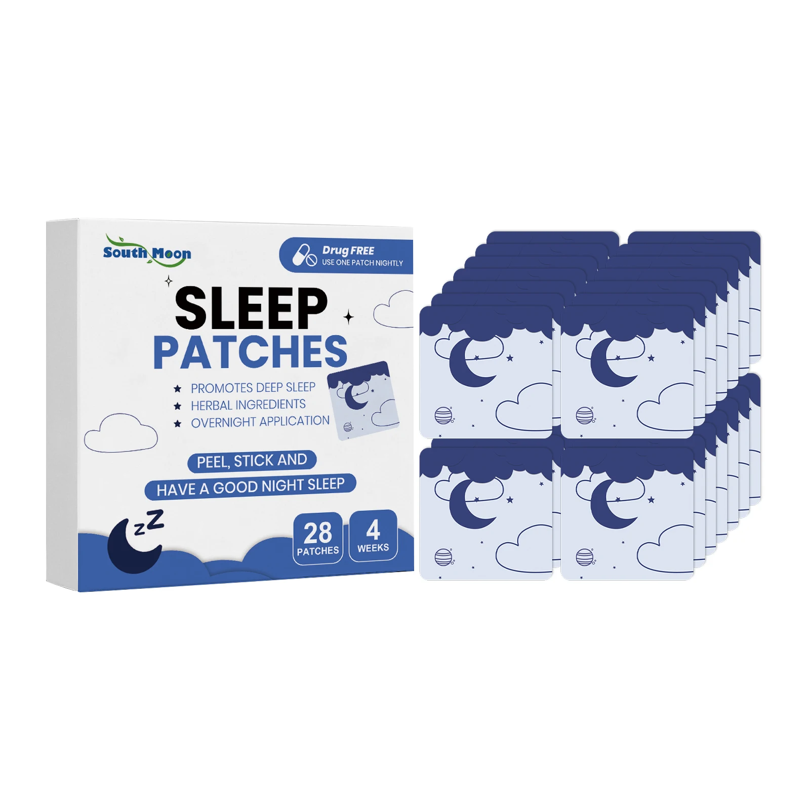 Sleep Aid Patch Improve Sleep Quality Insomnia Relief Falling Asleep Insomnia Relief Anxiety Relief Soothing Nerve Sleep Patch