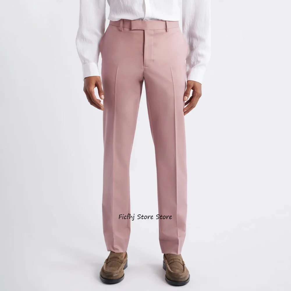 

Business Casual Straight Pants Men's Solid Color Trouser for Man Trousers Polyester Fiber Work Tailoring Classic Clothing