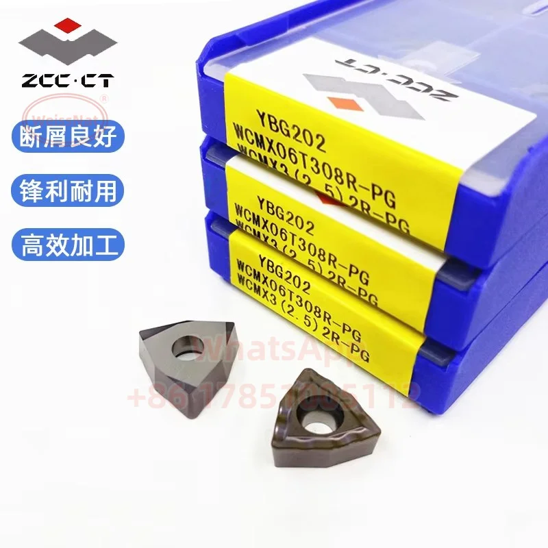 ZCC.CT WCMX030208R WCMX040208R WCMX050308R WCMX06T308R WCMX080412R YBG202 YBG201 U drill Carbide Insert WCMX  Inserts