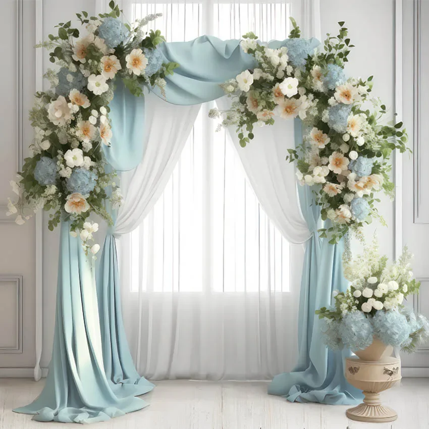 Mehofond Photography Background Arch Flowers Curtain Bridal Wedding Ceremony Party Pregnant Portrait Decor Backdrop Photo Studio