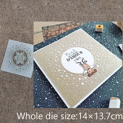 XLDesign Craft Metal stencil mold Cutting Die star snowflake background scrapbook die cuts Album Paper Card Craft Embossing