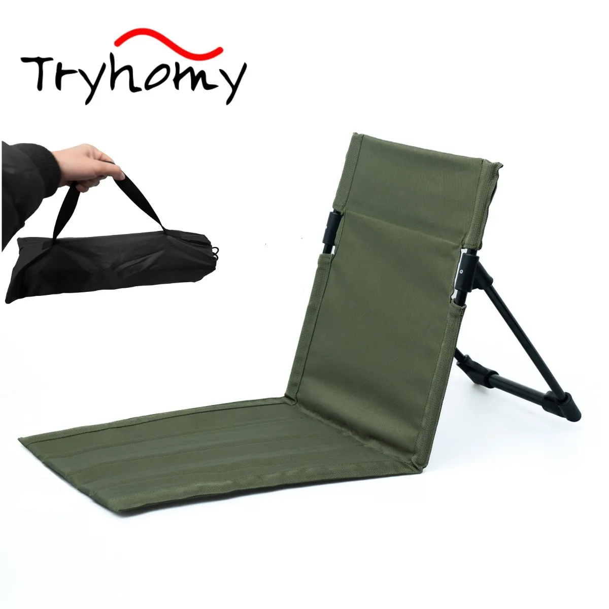 

Tryhomy Camping Chair Outdoor Reclining Chair Lightweight Foldable Leisure Chair Beach Cushion Park Picnic Portable Chair New