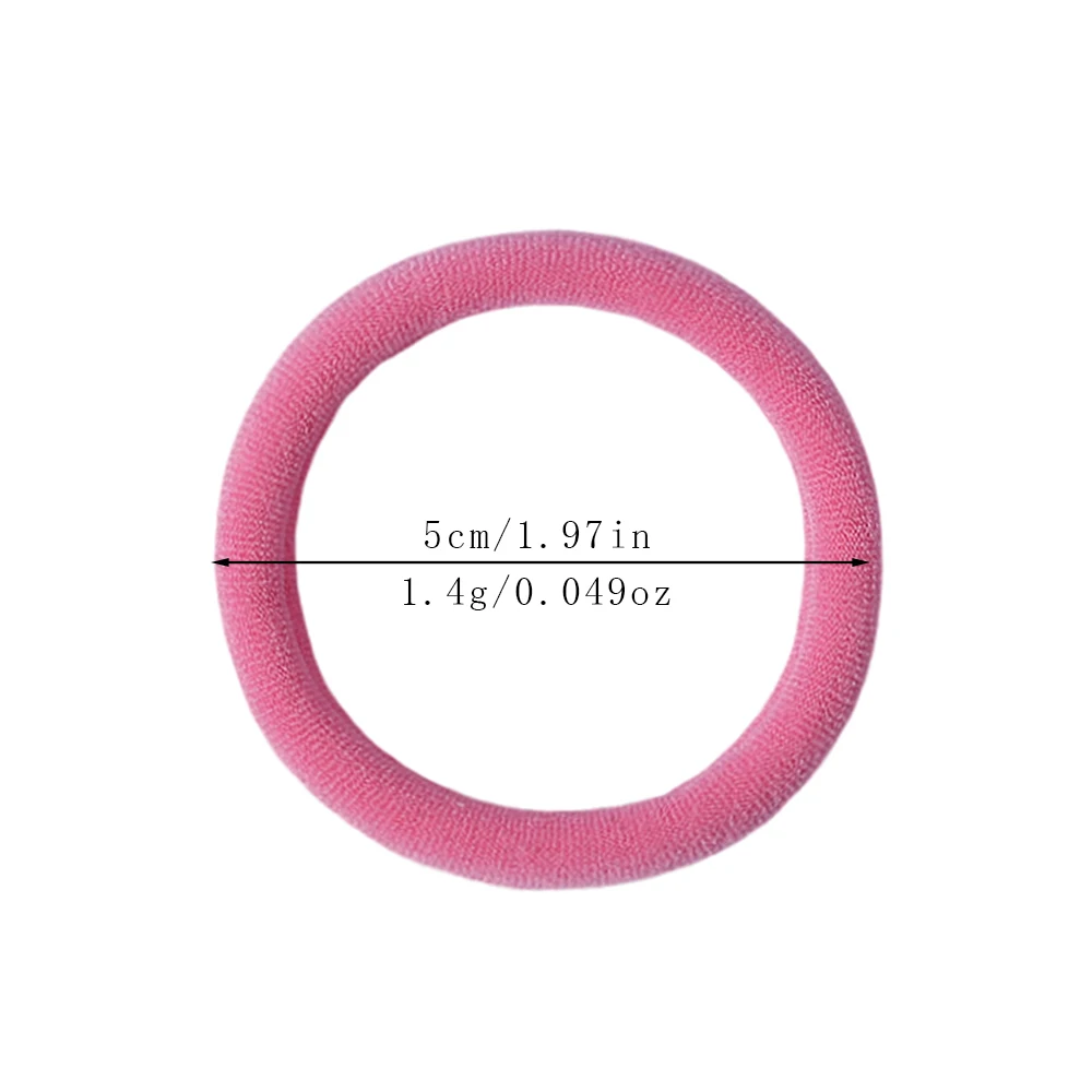 20PCS/lot Children Hair Ties High Elastic Cotton Bands Ponytail Holders No Damage Thickened Hair Rope Girls Hair Accessories