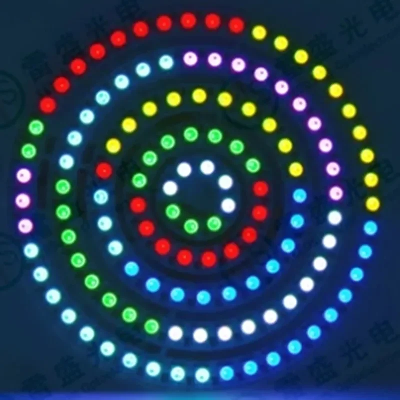 LED-Pixel Licht 16/24/35/45 LEDs smd5050 RGB DC5V WS2812B individuelle adressierbare Ring runde Lampe Entwicklungs board für Spielzeug autos