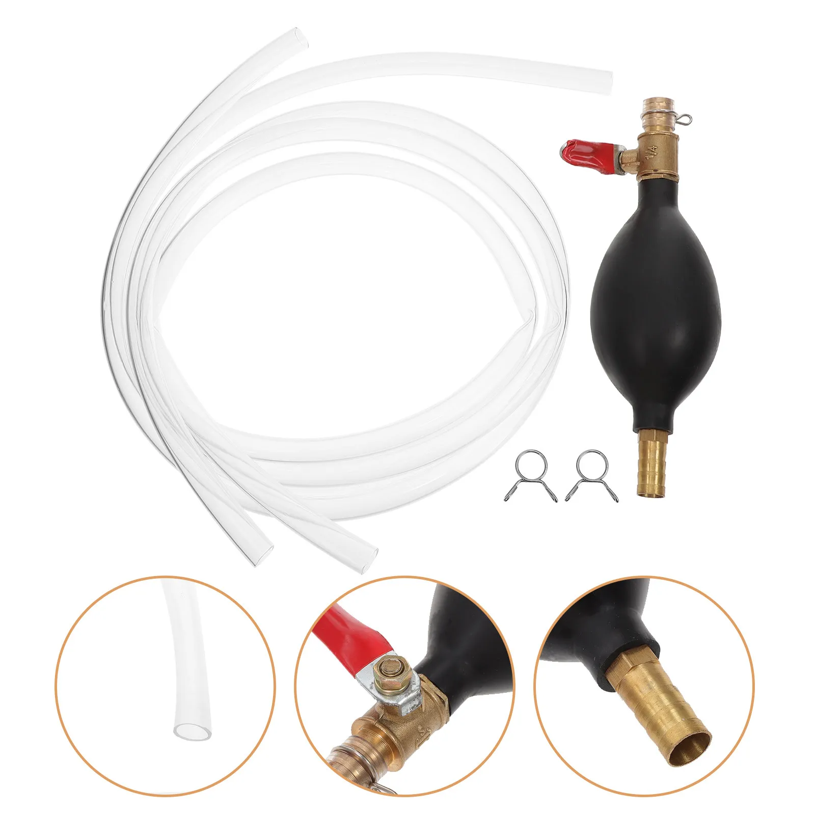 

1Pcs 10Mm Diesel Fuel Pump Manual Syphon Hose for Oil and Efficient Fluid Transfer Tool for Mechanics Manual Pump